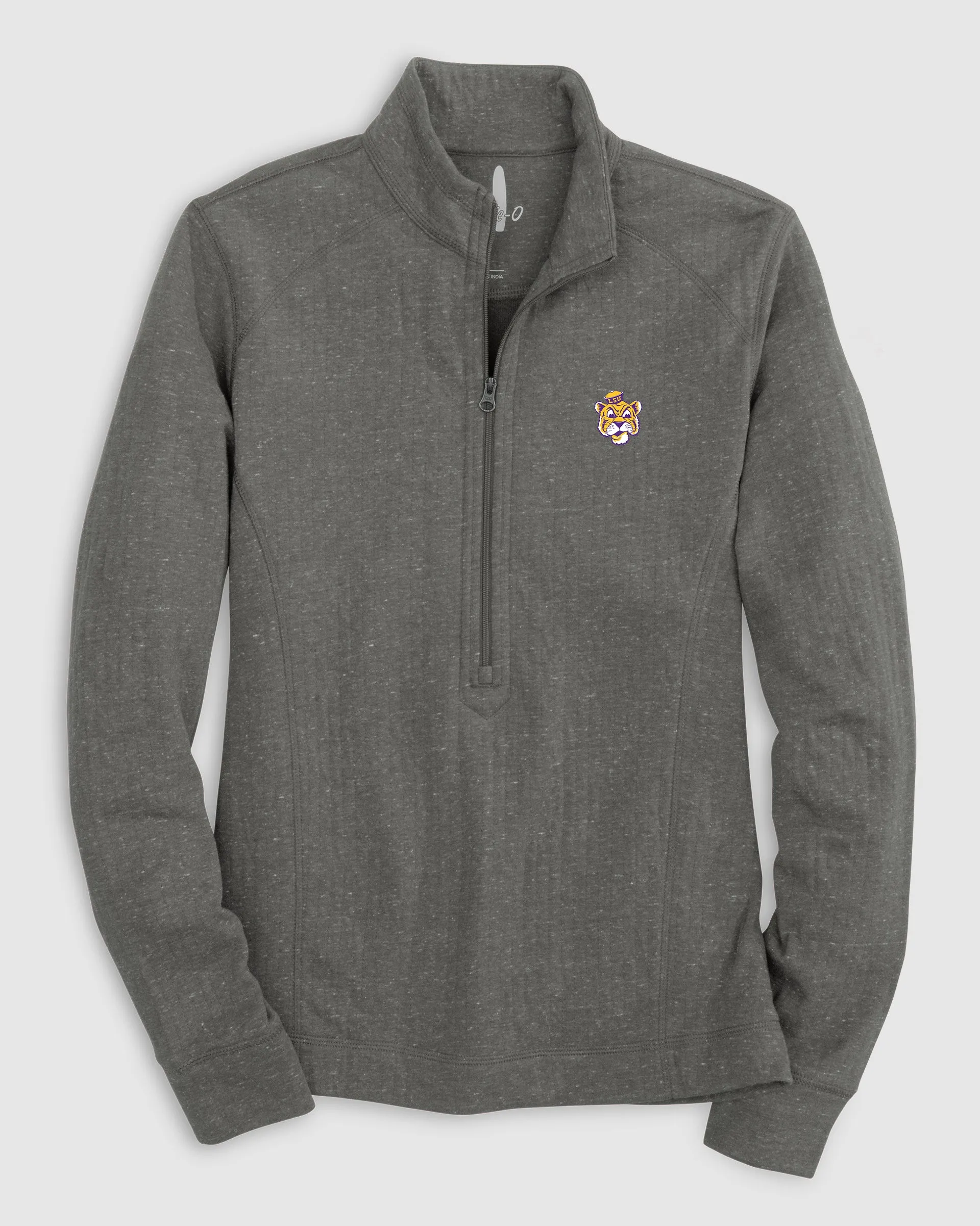 Women's Louisiana State Kennedy 1/4 Zip Pullover - Vault Logo sold by Johnnie-O