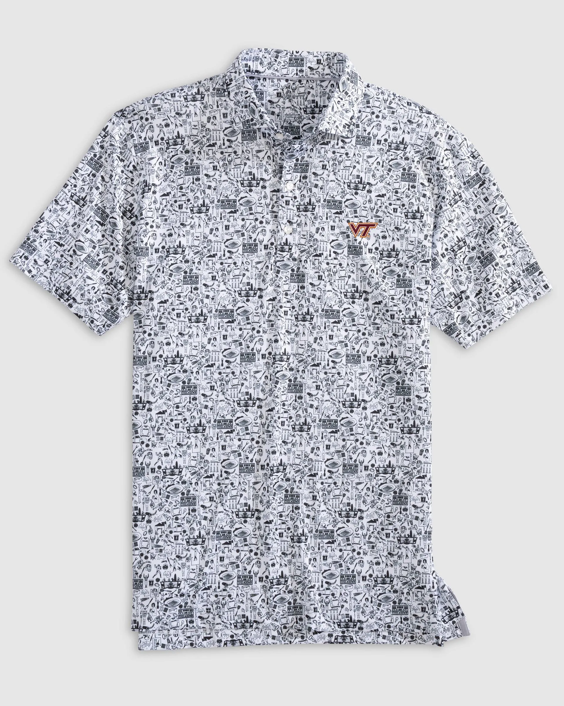 Virginia Tech Tailgater Printed Jersey Performance Polo sold by Johnnie-O product image thumbnail 2