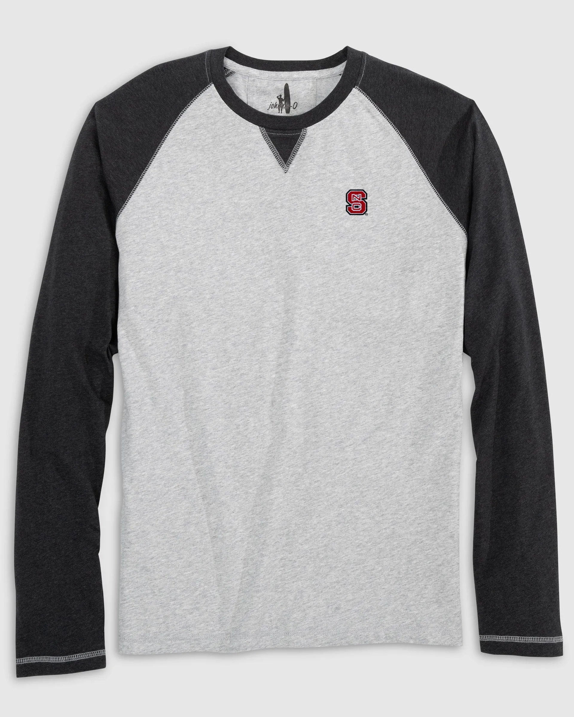 NC State Alsen Long Sleeve Baseball Tee sold by Johnnie-O