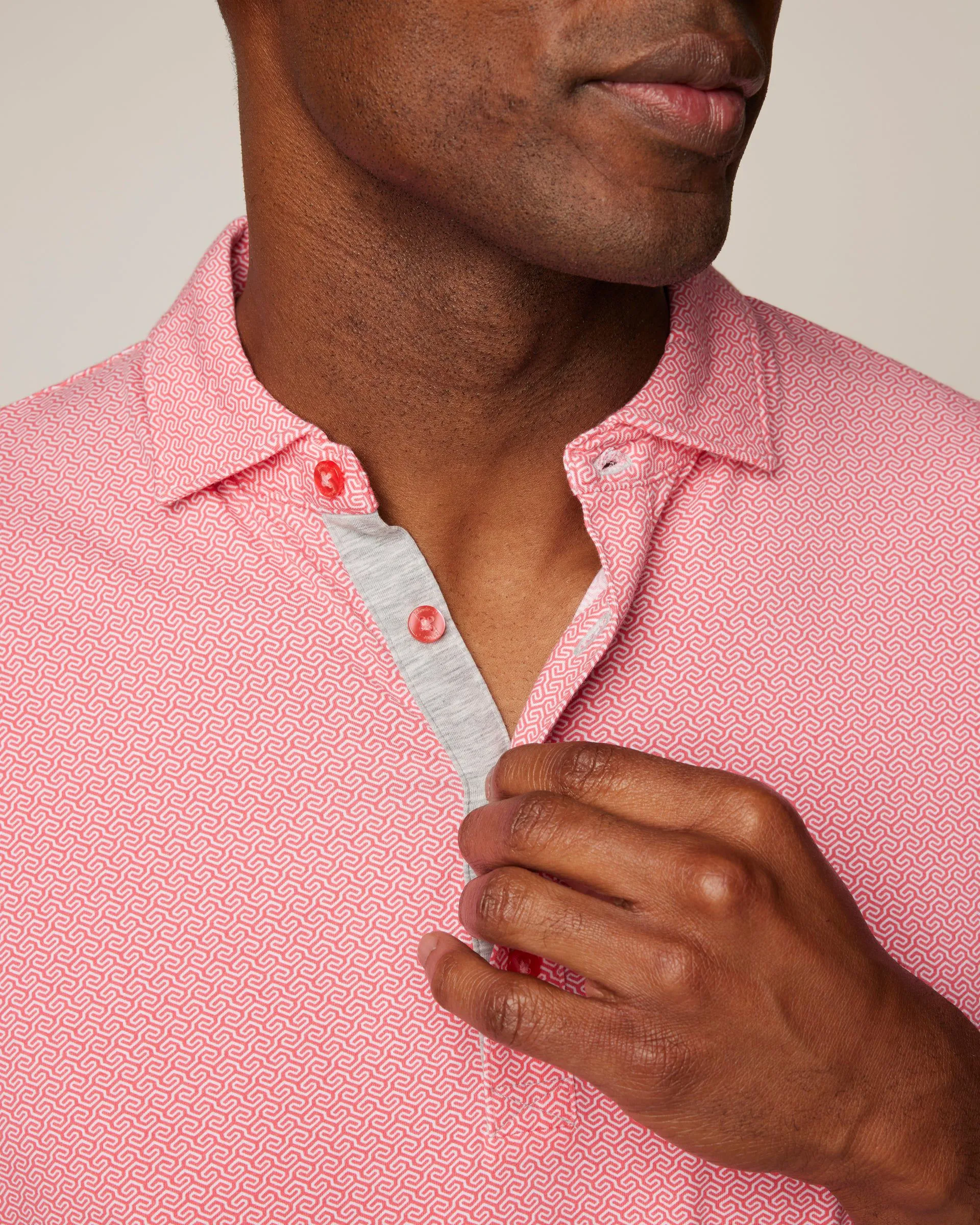 Dodson Printed Linxter Cotton Performance Polo sold by Johnnie-O product image thumbnail 5