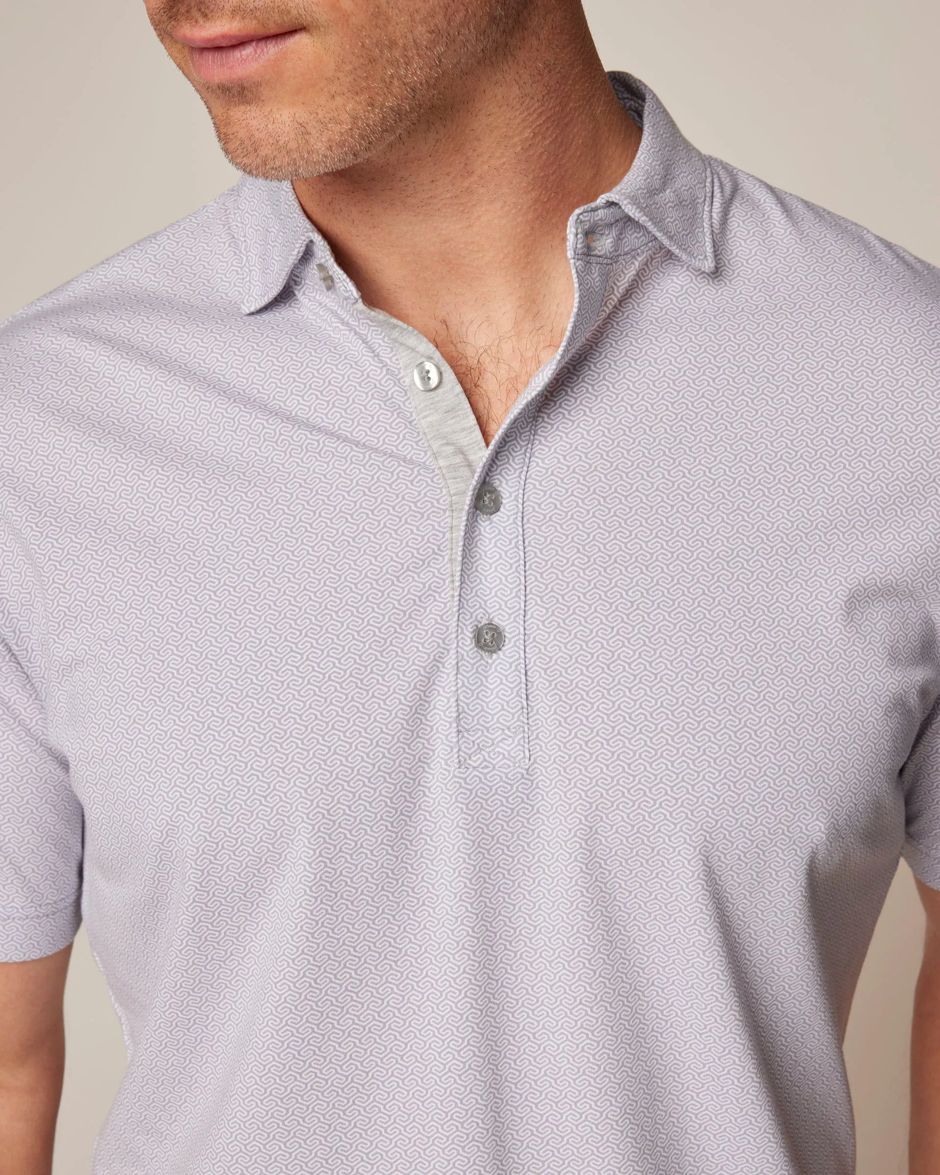 Dodson Printed Linxter Cotton Performance Polo sold by Johnnie-O product image thumbnail 4