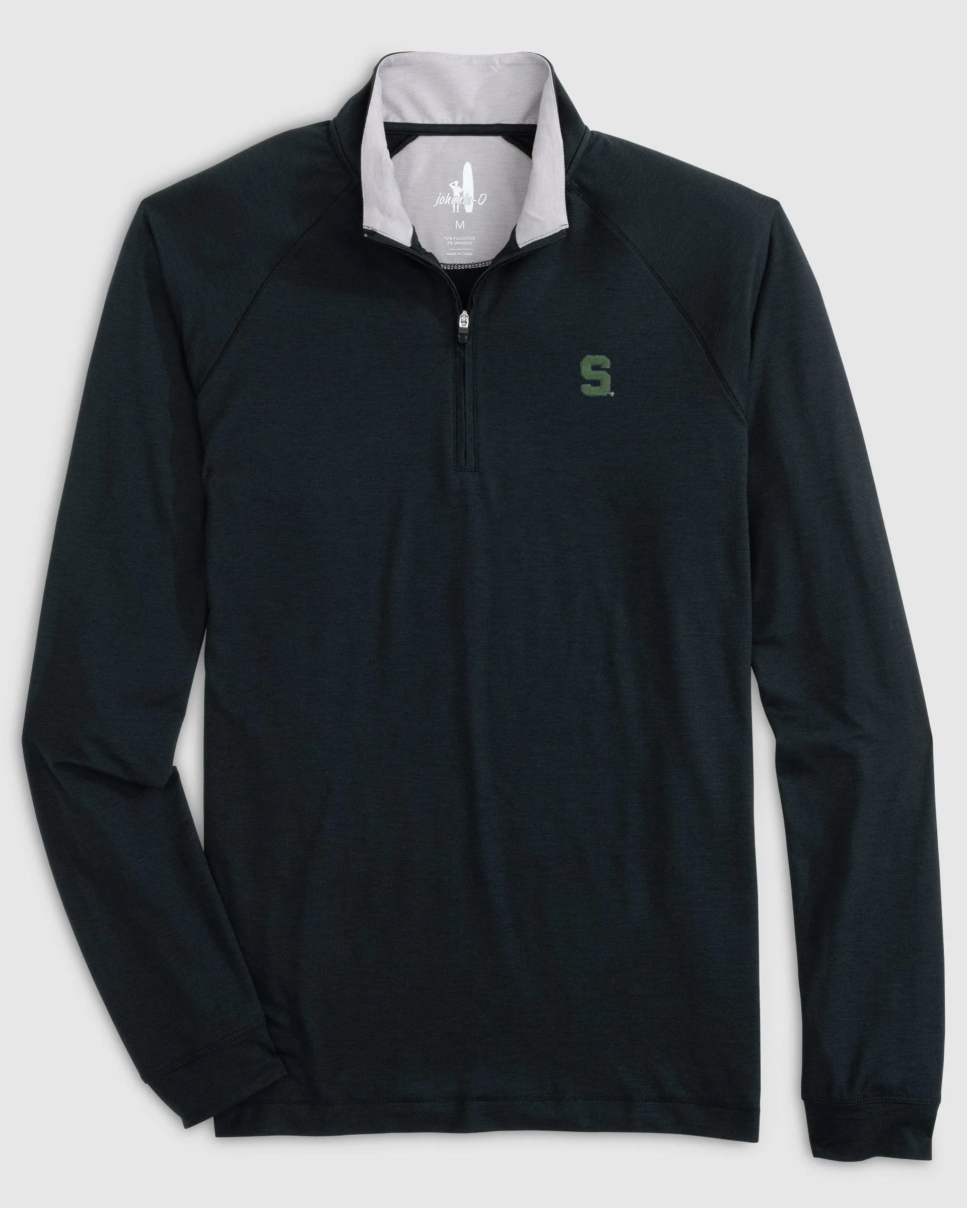 Michigan State Freeborne Performance 1/4 Zip - S Logo sold by Johnnie-O