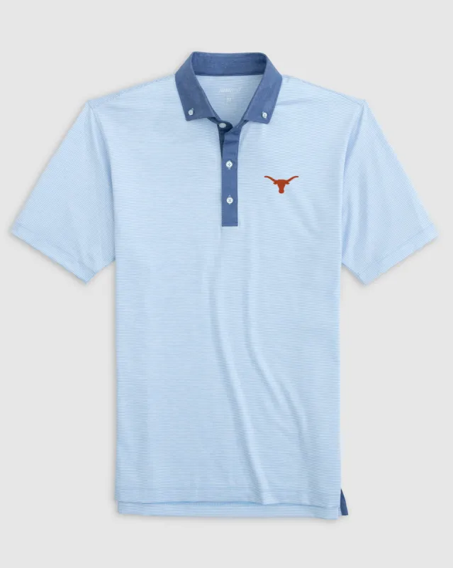 Texas Walsh Striped Jersey Performance Polo sold by Johnnie-O