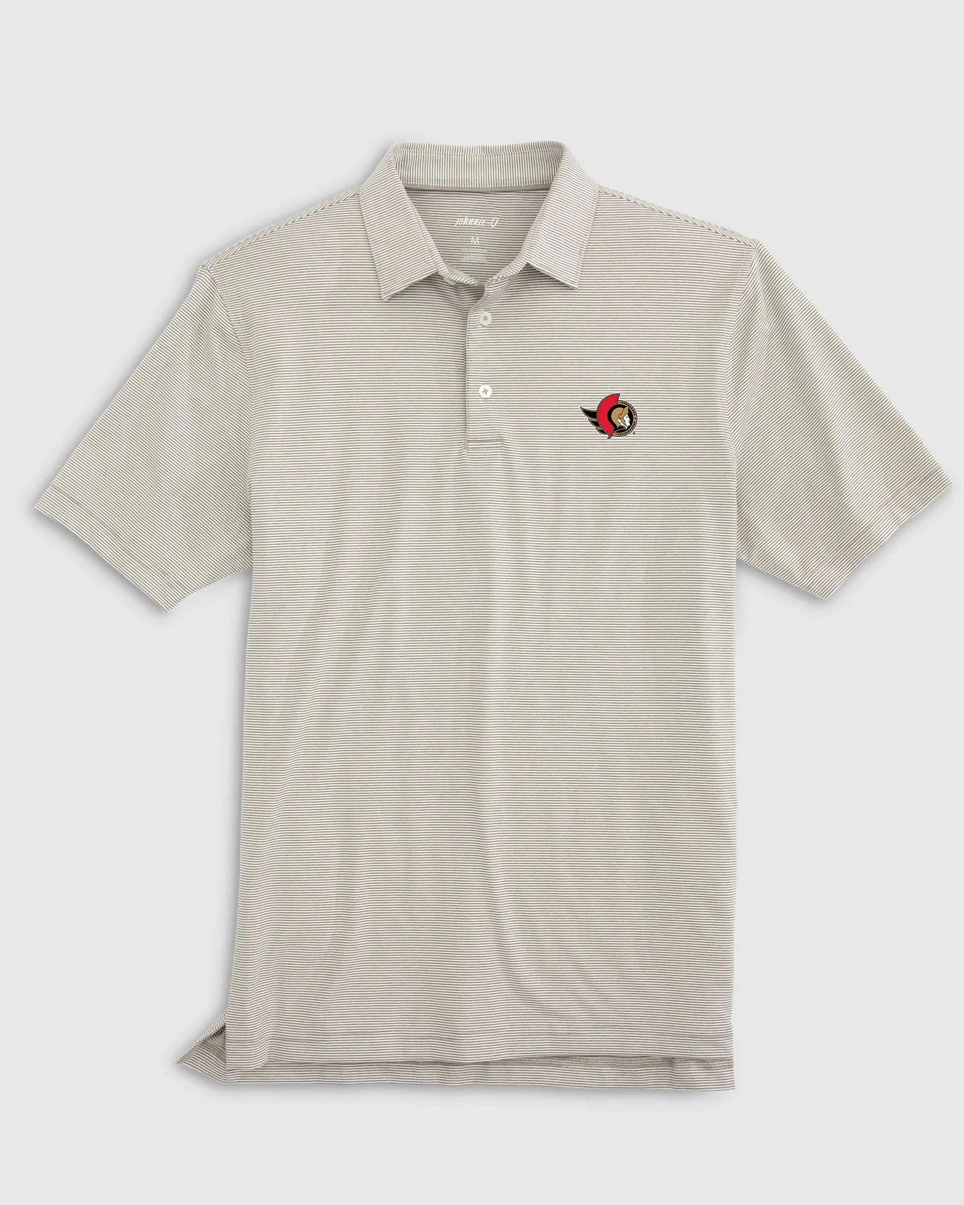 Ottawa Senators Lyndonn Striped Jersey Performance Polo sold by Johnnie-O