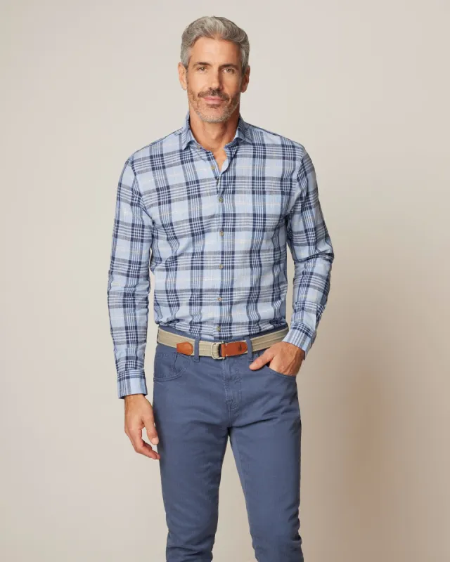 Micke Tucked Button Up Shirt sold by Johnnie-O