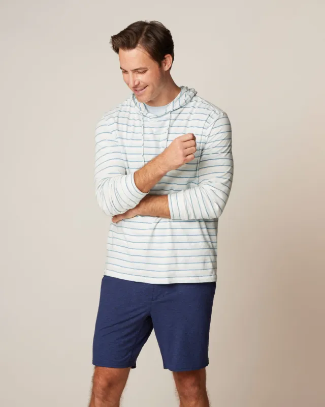 Anthony Indigo Striped Hoodie made by Johnnie-O