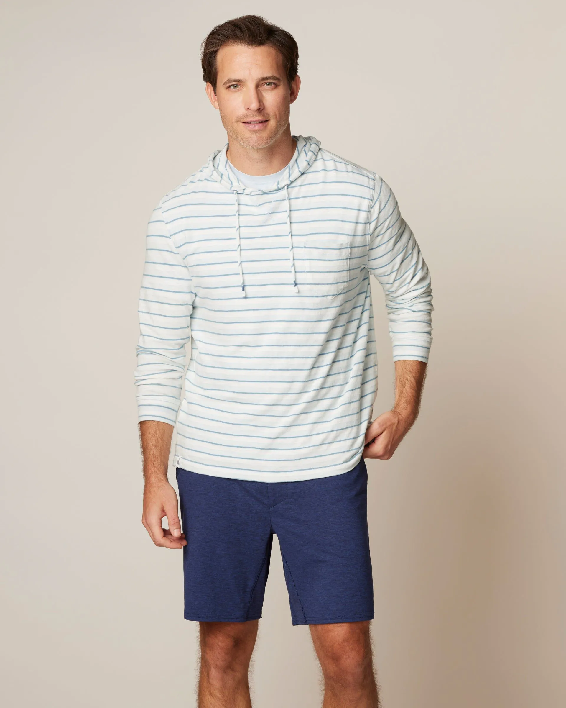 Anthony Indigo Striped Hoodie sold by Johnnie-O product image thumbnail 4