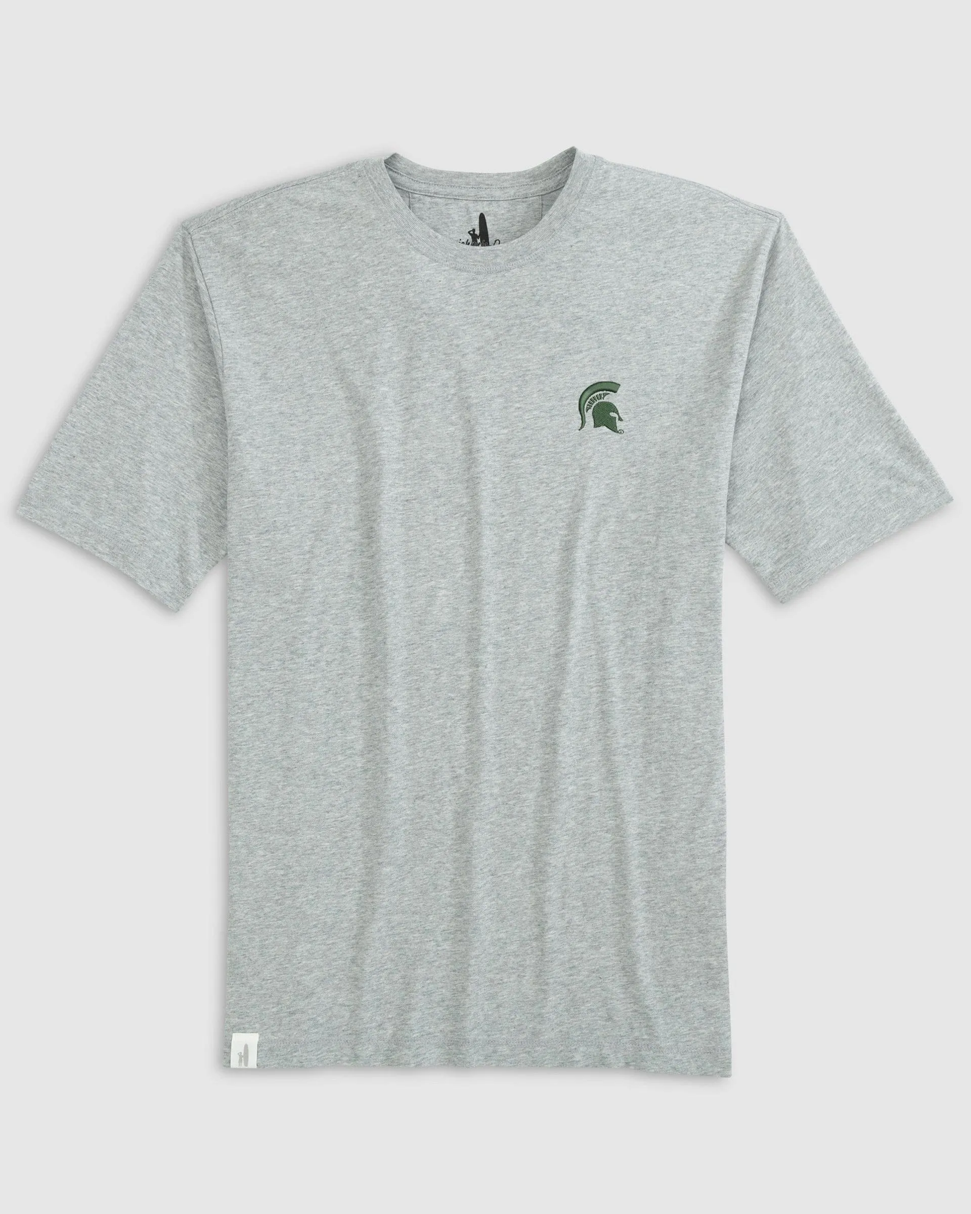 Michigan State Heathered Spencer Cotton T-Shirt sold by Johnnie-O