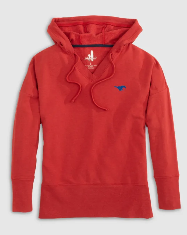Women's Southern Methodist Carrie Pullover Hoodie sold by Johnnie-O