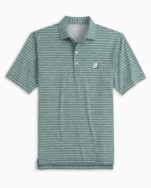 Binghamton Newton Striped Jersey Performance Polo sold by Johnnie-O