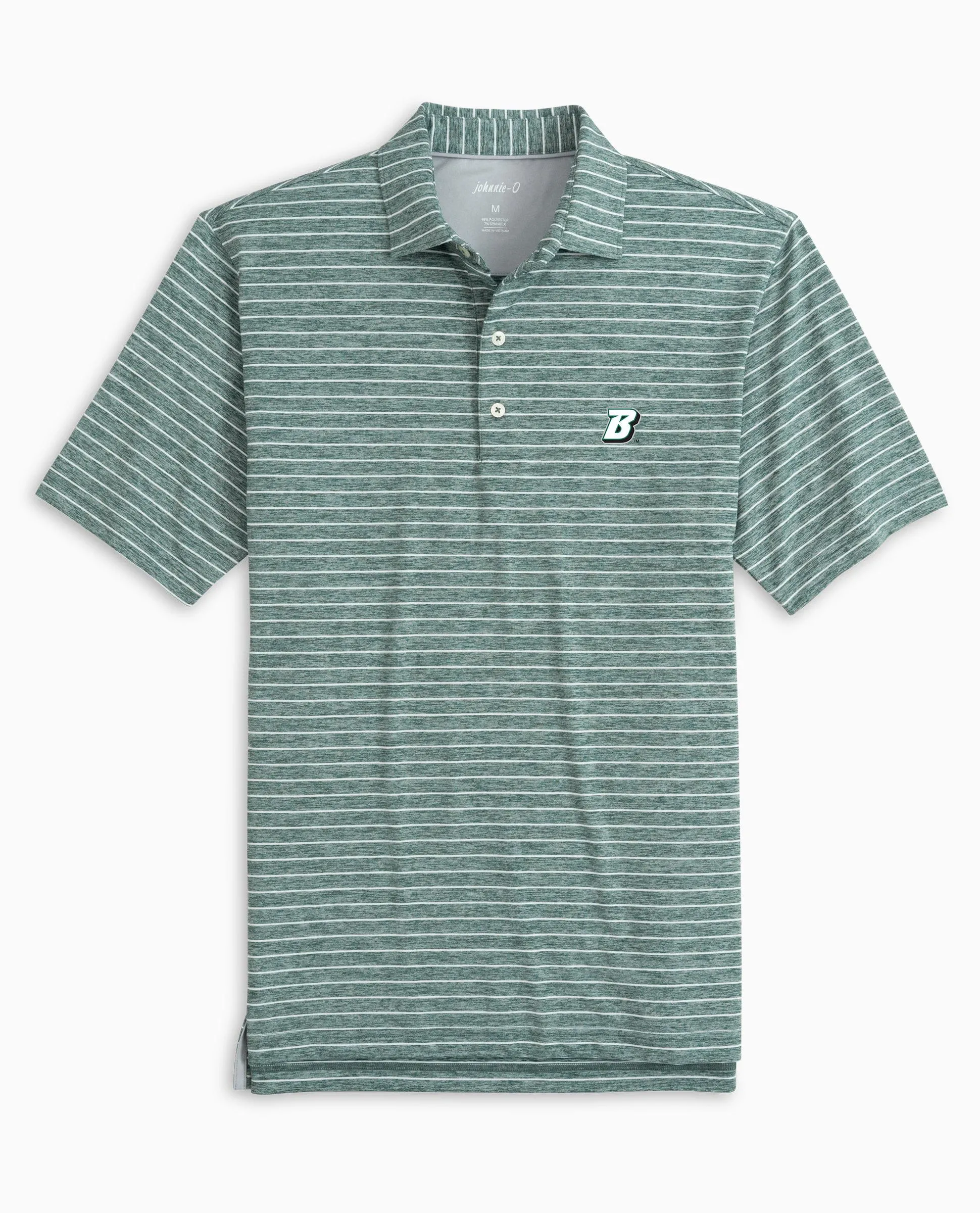 Binghamton Newton Striped Jersey Performance Polo sold by Johnnie-O