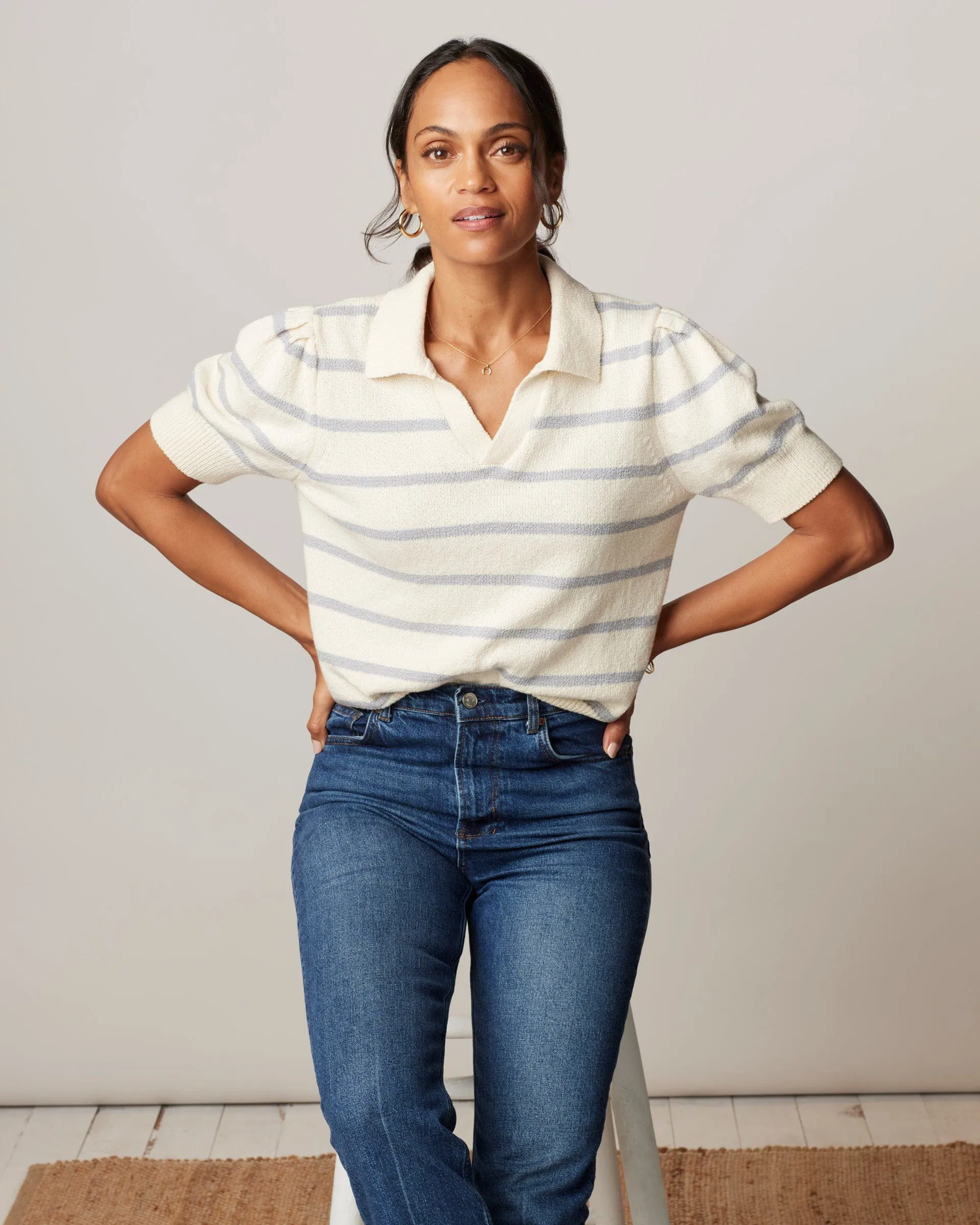 Gigi Cotton Sweater Polo sold by Johnnie-O product image thumbnail 4