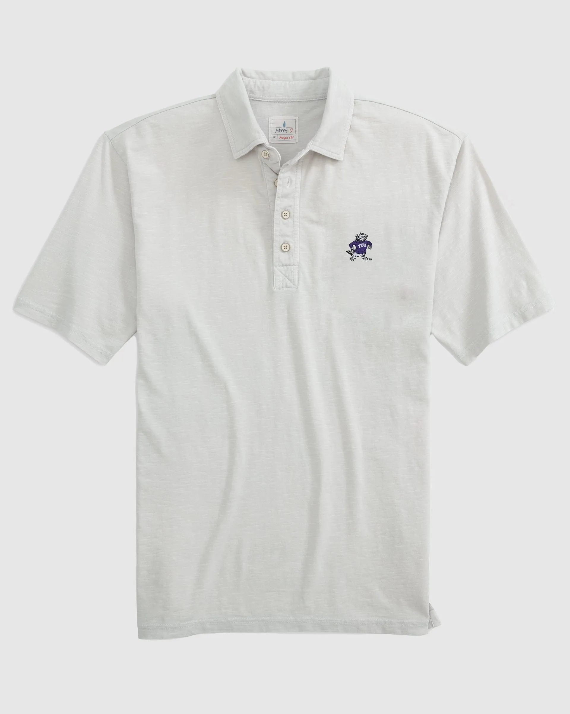 Texas Christian Coastal Wash Original Polo - Vault Logo sold by Johnnie-O