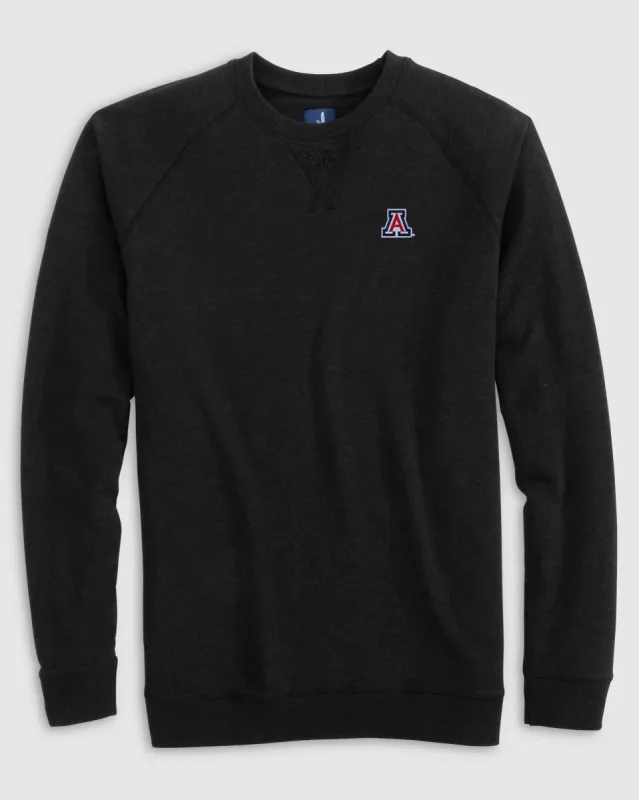 University of Arizona Freeman Crewneck Fleece Sweatshirt made by Johnnie-O