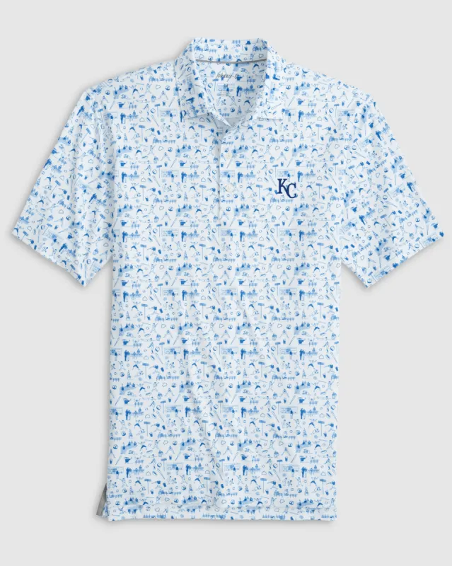Kansas City Royals Ballpark Jersey Performance Polo sold by Johnnie-O