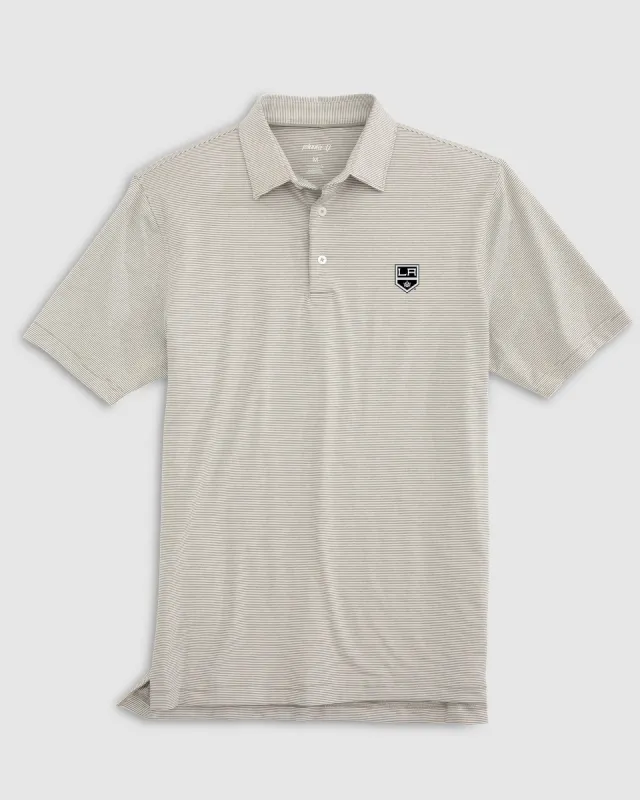 Los Angeles Kings Lyndonn Striped Jersey Performance Polo sold by Johnnie-O