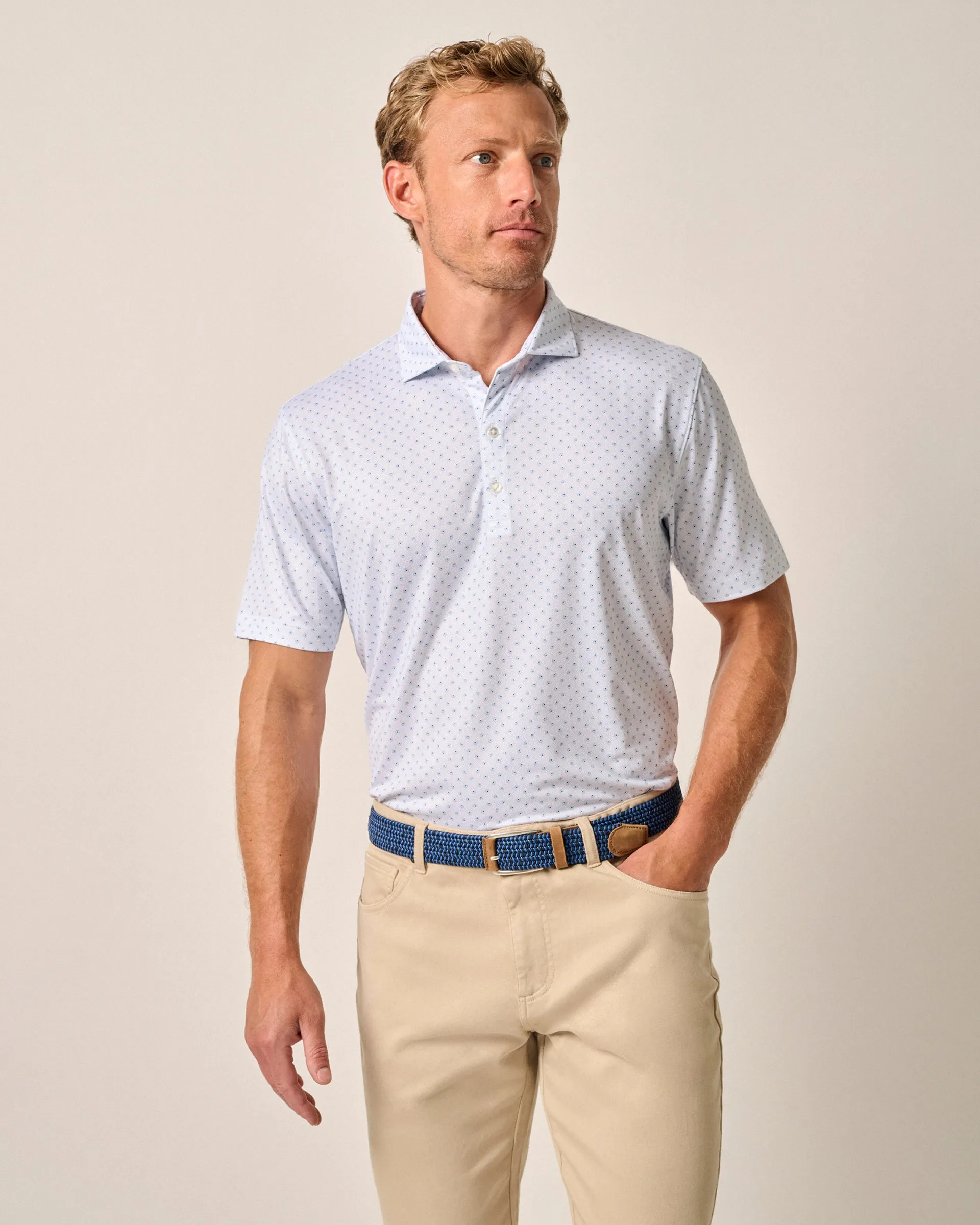 Performance Jersey Polo - Crete Print sold by Johnnie-O product image thumbnail 5