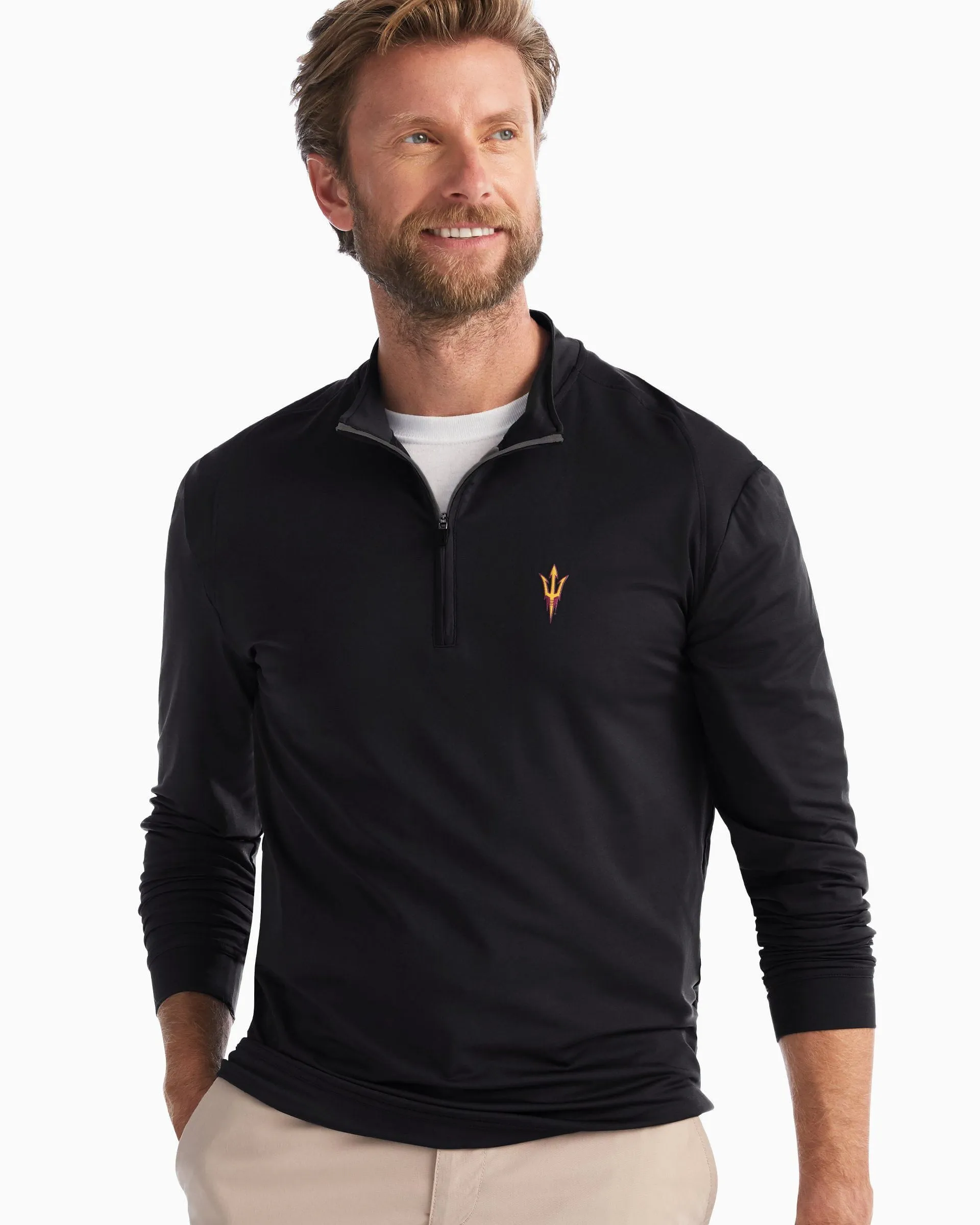 Arizona State Flex PREP-FORMANCE 1/4 Zip Pullover sold by Johnnie-O product image thumbnail 4