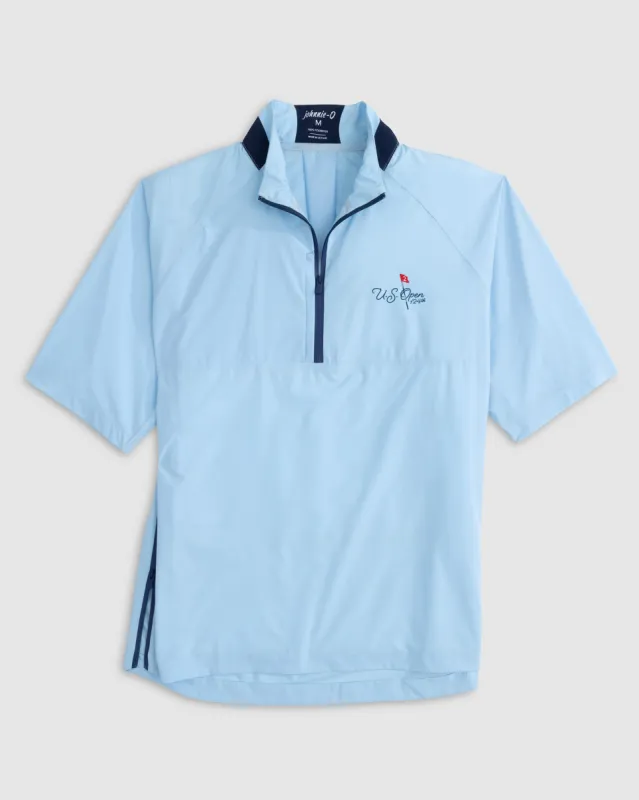 124th U.S. Open Stealth Stowable Short Sleeve Rain Jacket - Script Logo sold by Johnnie-O