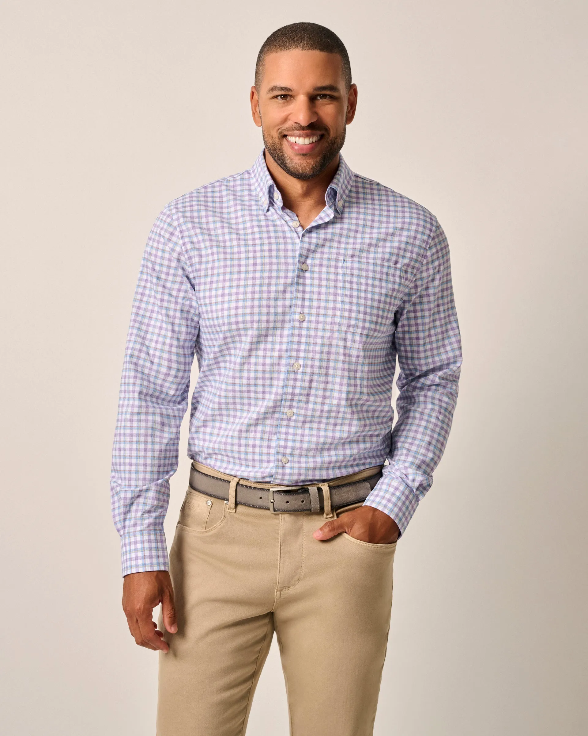 Performance Button Up Shirt - Hughes sold by Johnnie-O