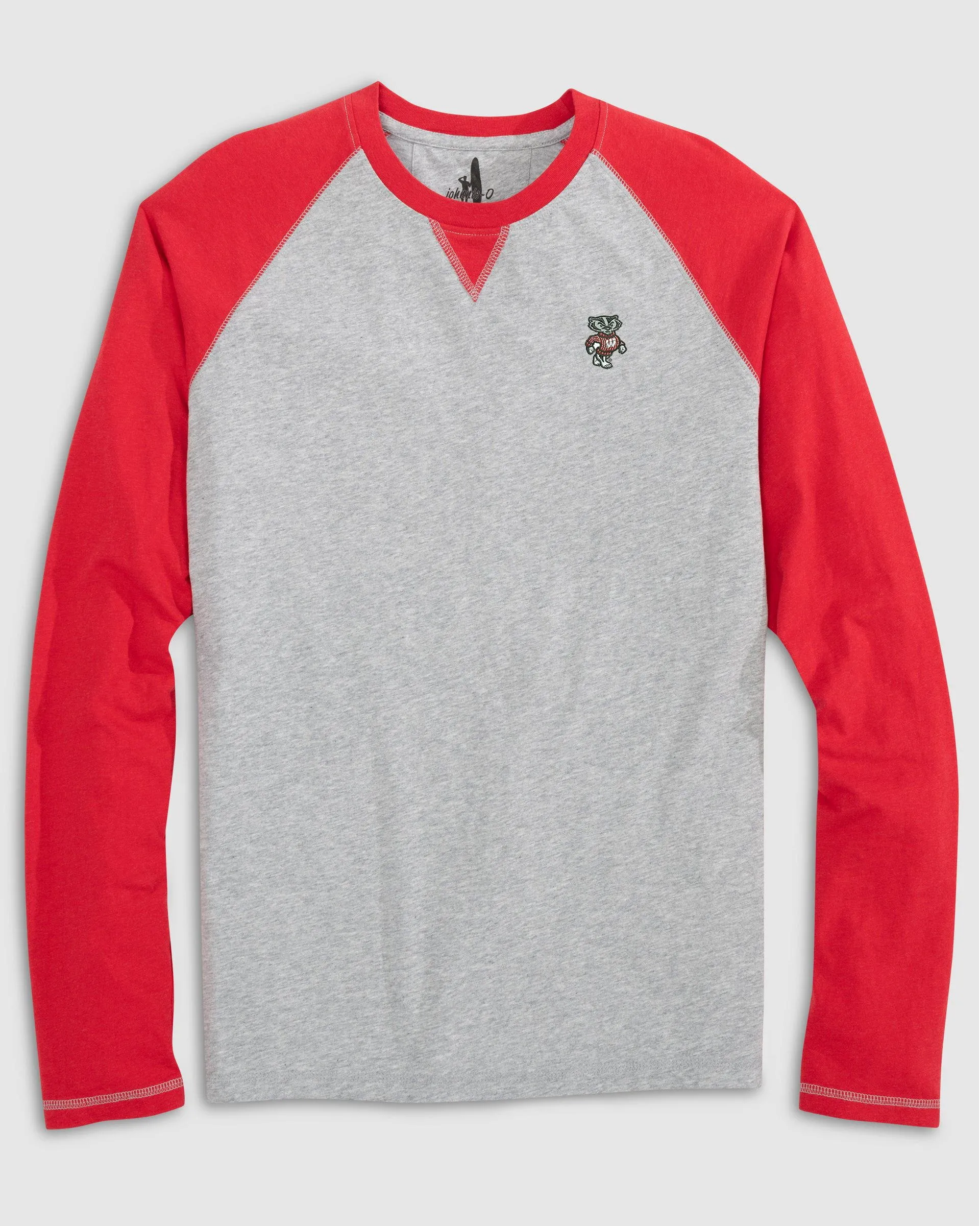 Wisconsin Alsen Long Sleeve Baseball Tee - Bucky Logo sold by Johnnie-O product image thumbnail 3