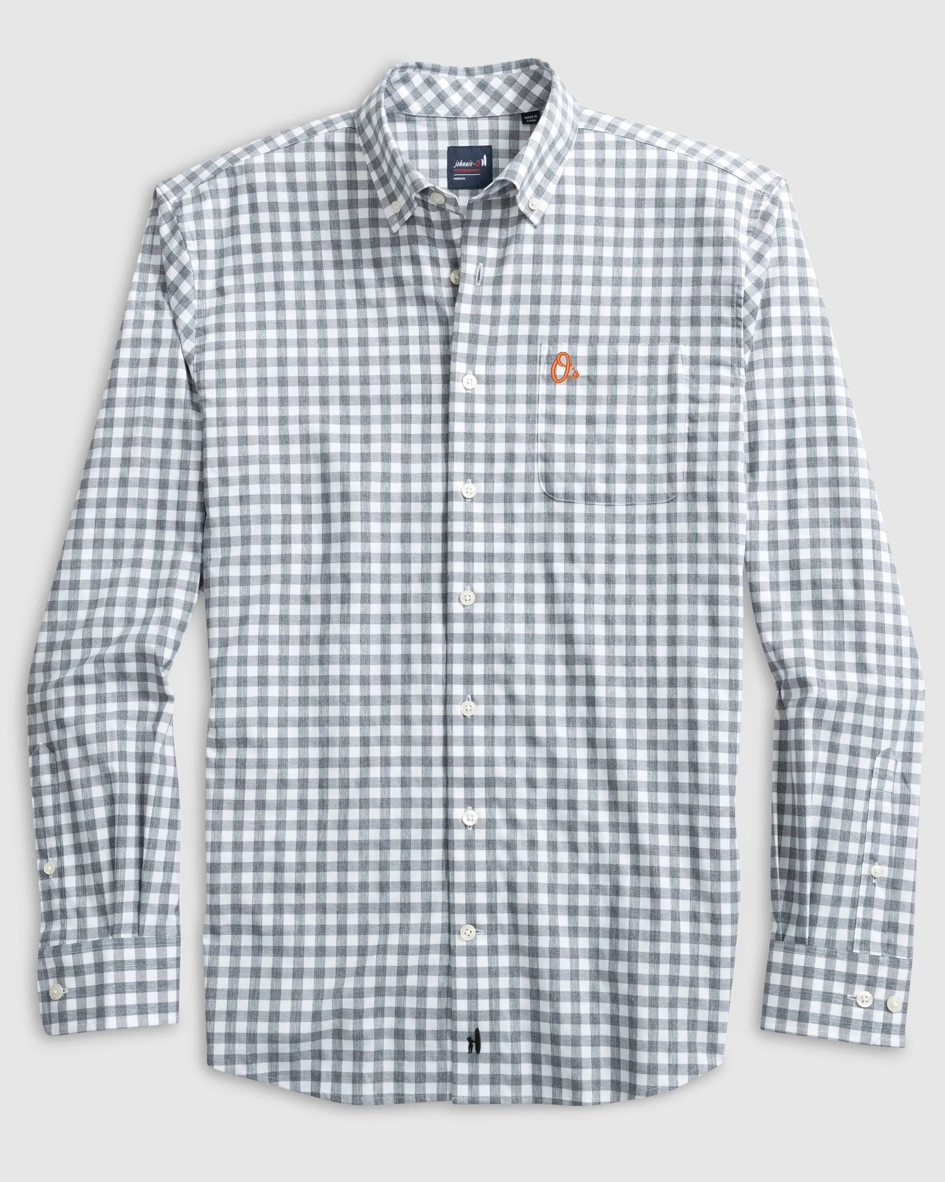 Baltimore Orioles Archies Performance Button Up Shirt sold by Johnnie-O