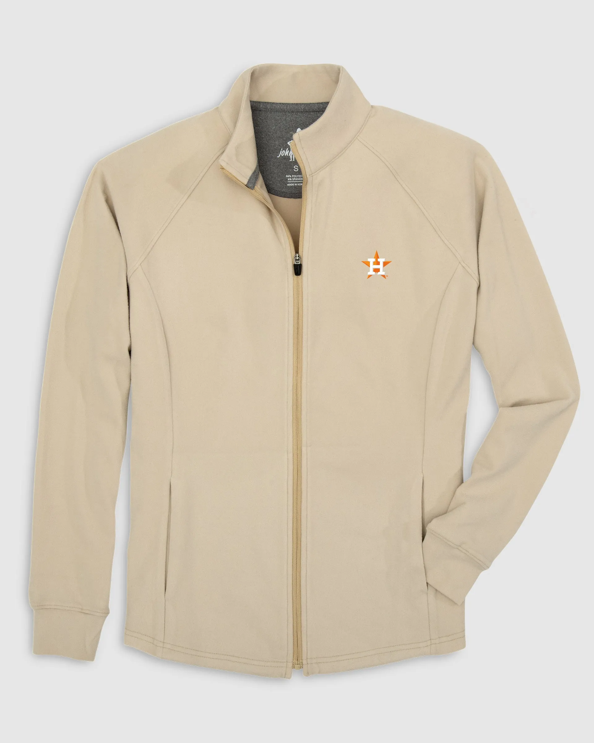 Women's Houston Astros Blakey Full Zip Fleece Jacket sold by Johnnie-O