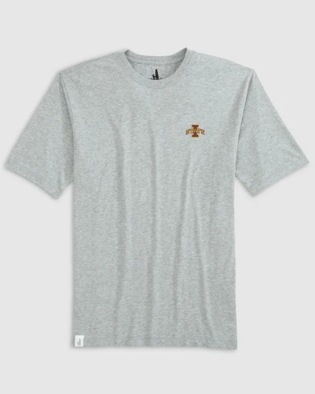 Iowa State Heathered Spencer Cotton T-Shirt sold by Johnnie-O