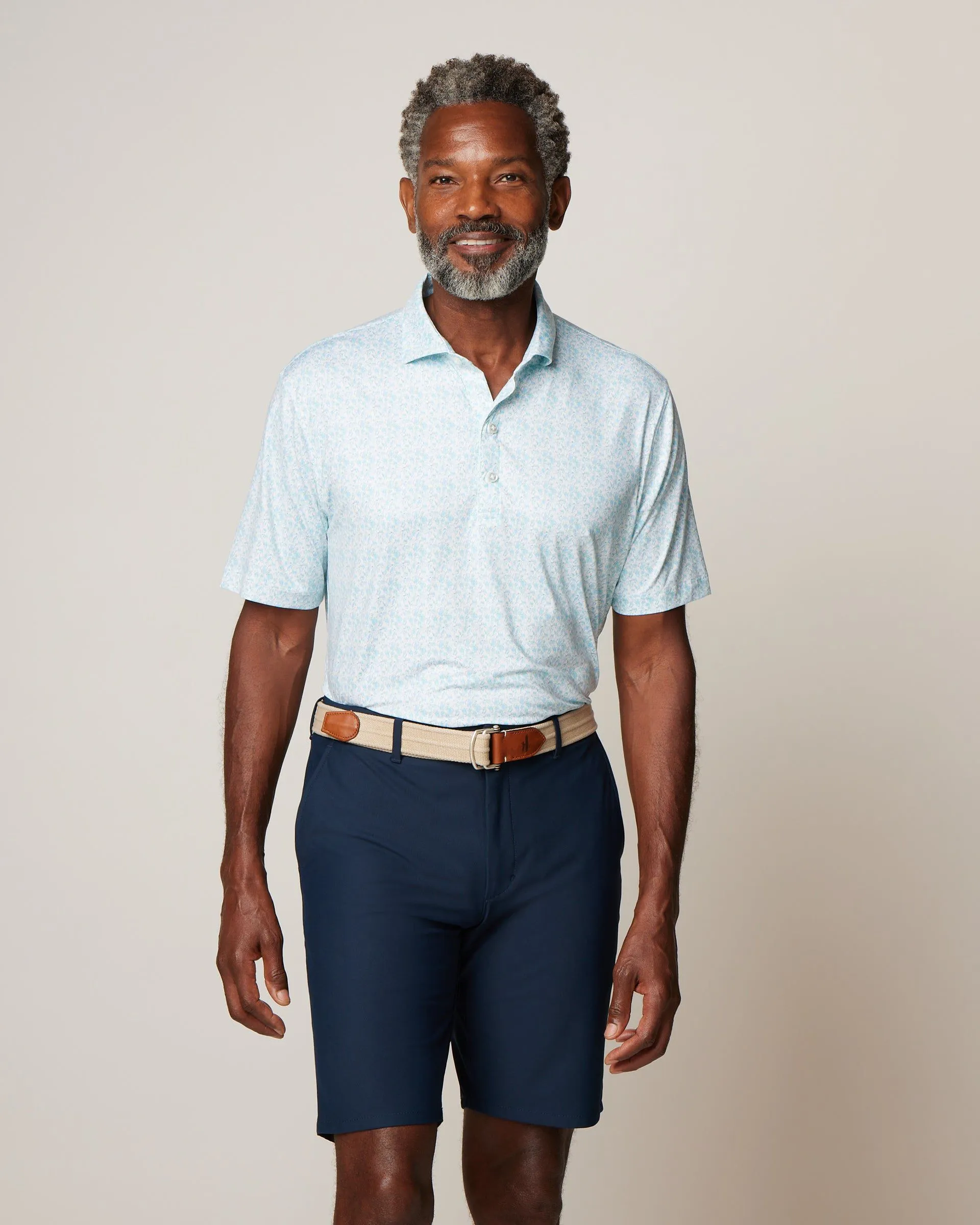 Kilmer Printed Featherweight Performance Polo sold by Johnnie-O