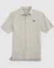Louisiana State Lyndonn Striped Jersey Performance Polo - Tiger Eye Logo sold by Johnnie-O