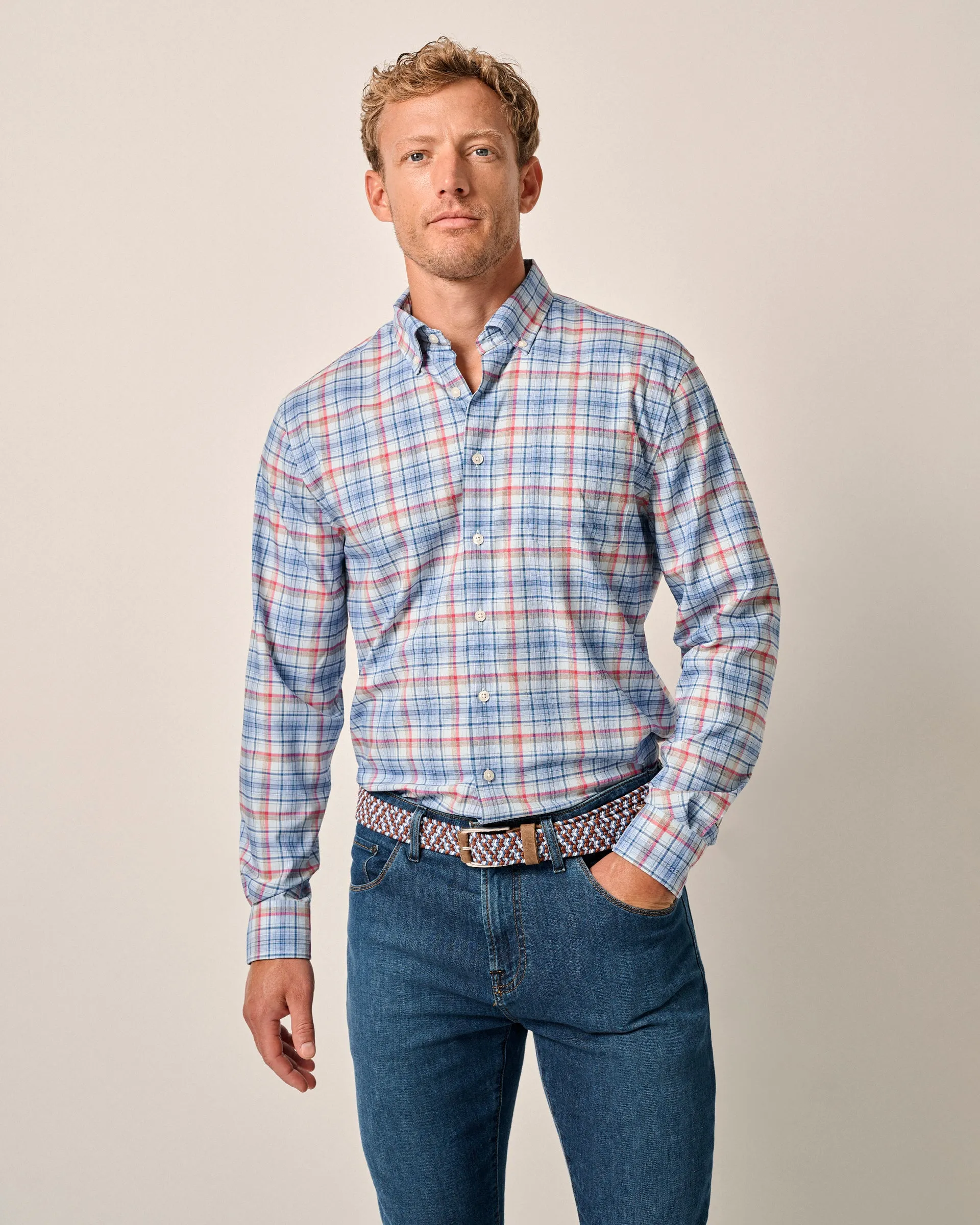 Performance Button Up Shirt - Peterson sold by Johnnie-O