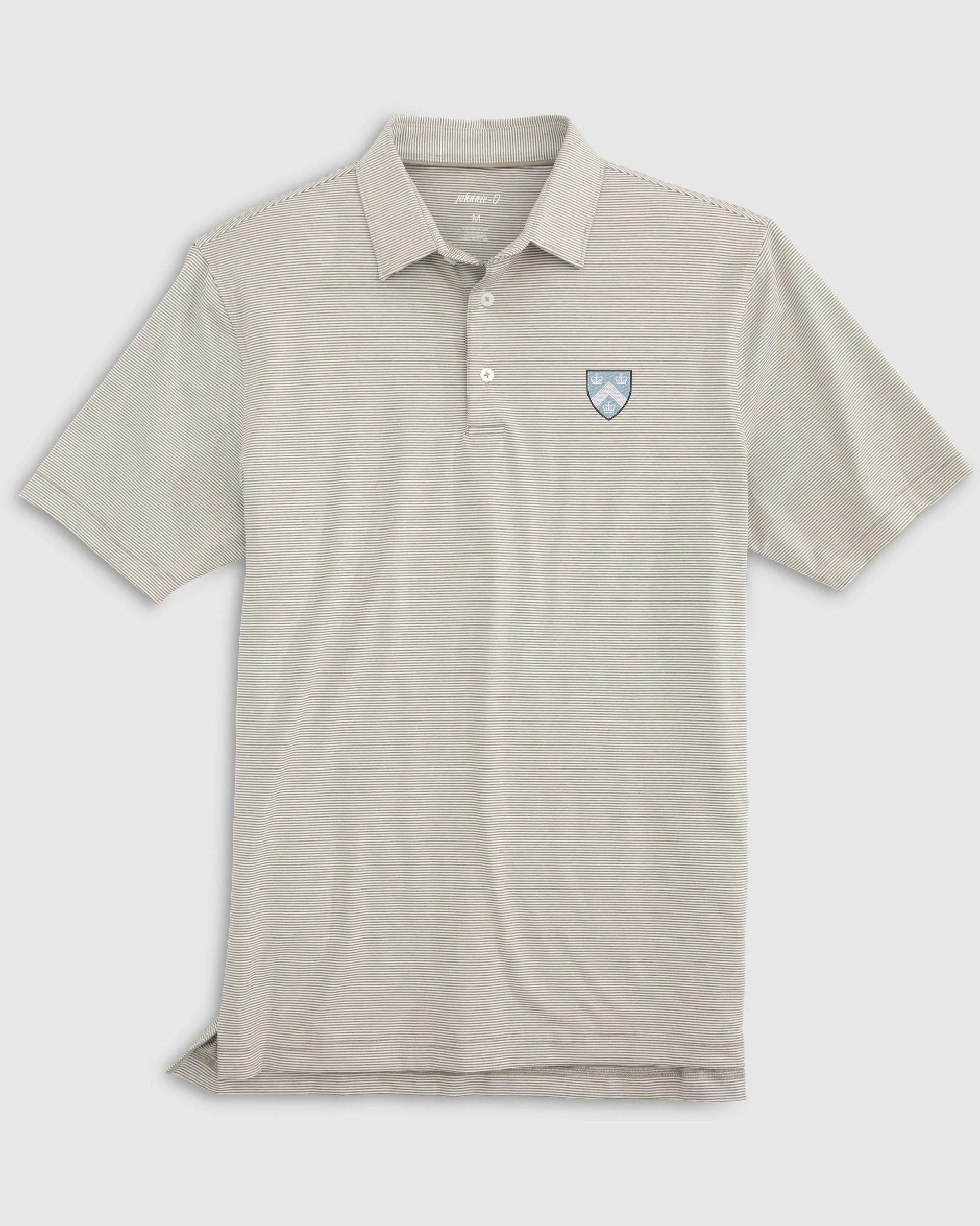 Columbia University Lyndonn Striped Jersey Performance Polo sold by Johnnie-O