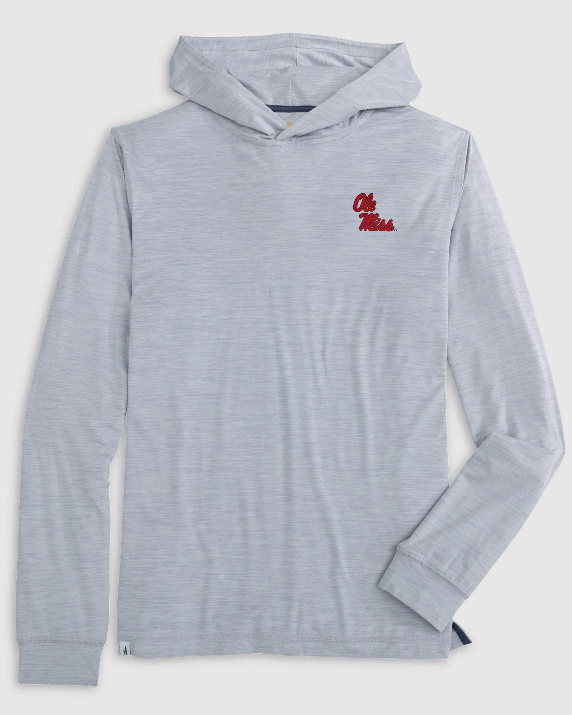 Ole Miss Talon Featherweight Performance Hoodie - Stacked Logo sold by Johnnie-O