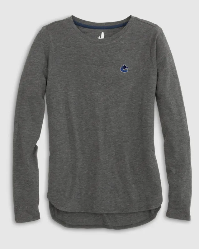 Women's Vancouver Canucks Addison Long Sleeve T-Shirt sold by Johnnie-O
