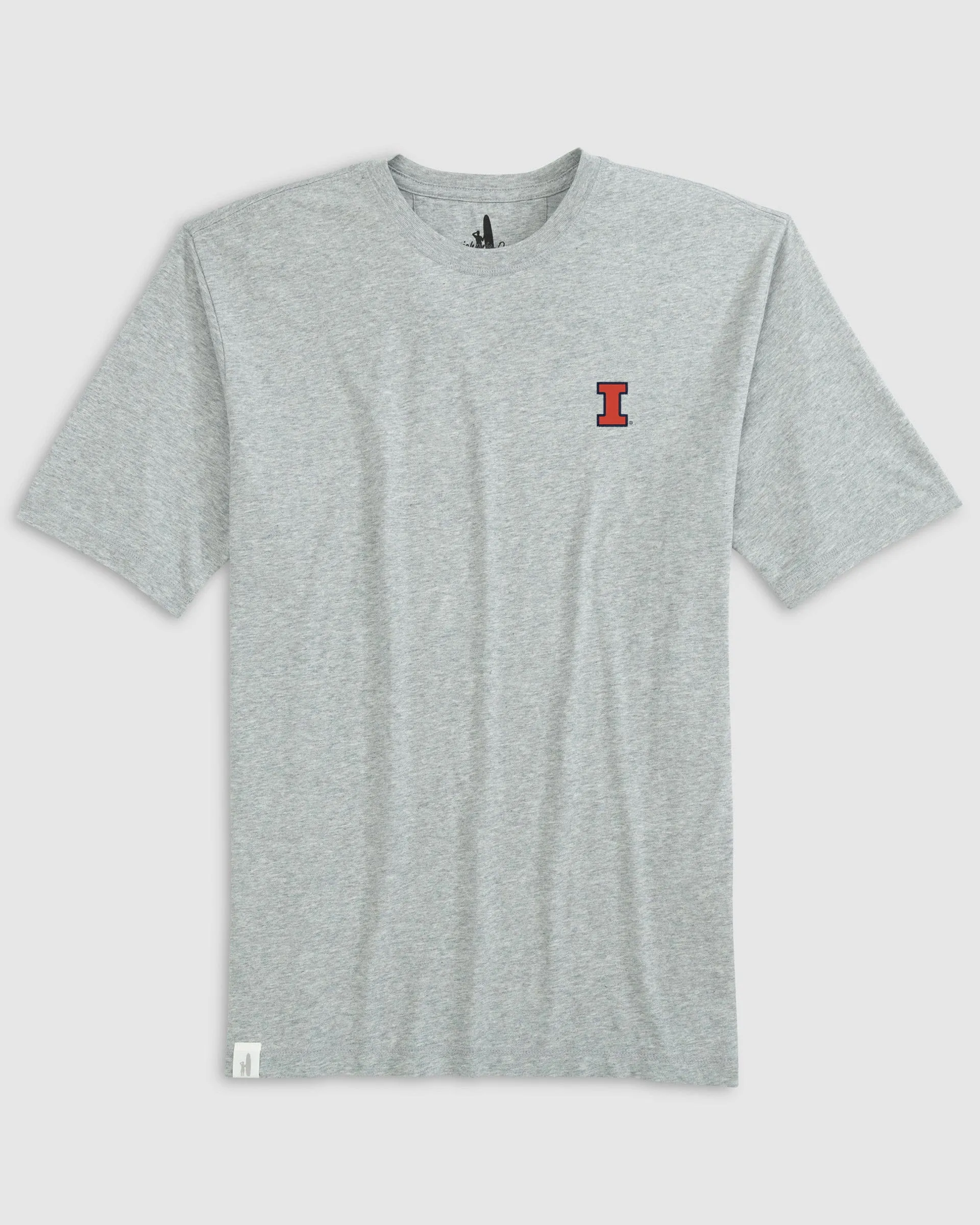 University of Illinois Heathered Spencer Cotton T-Shirt sold by Johnnie-O product image thumbnail 3