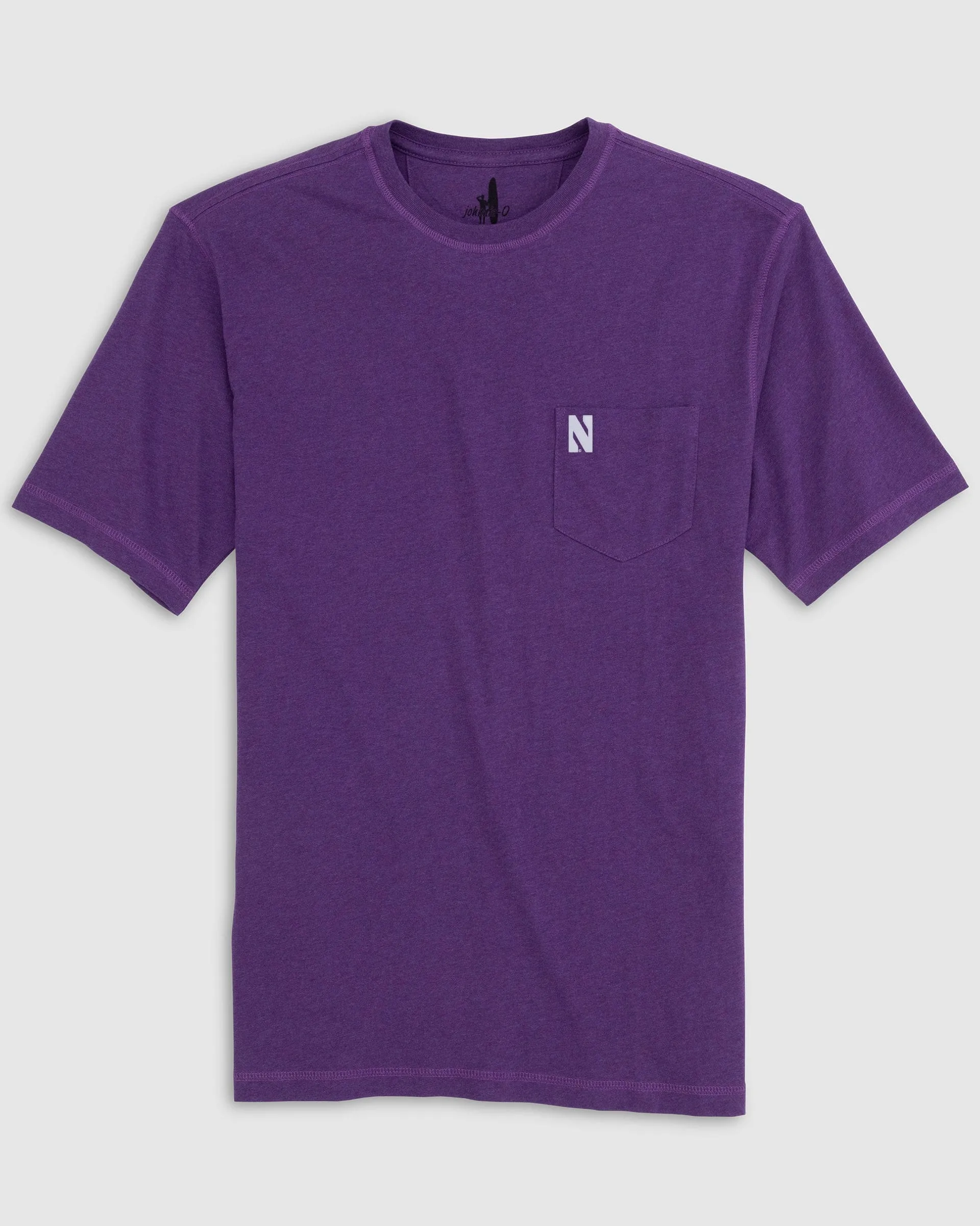 Northwestern Heathered Tyler T-Shirt sold by Johnnie-O