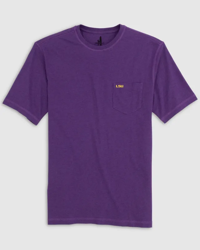 LSU Heathered Tyler T-Shirt sold by Johnnie-O