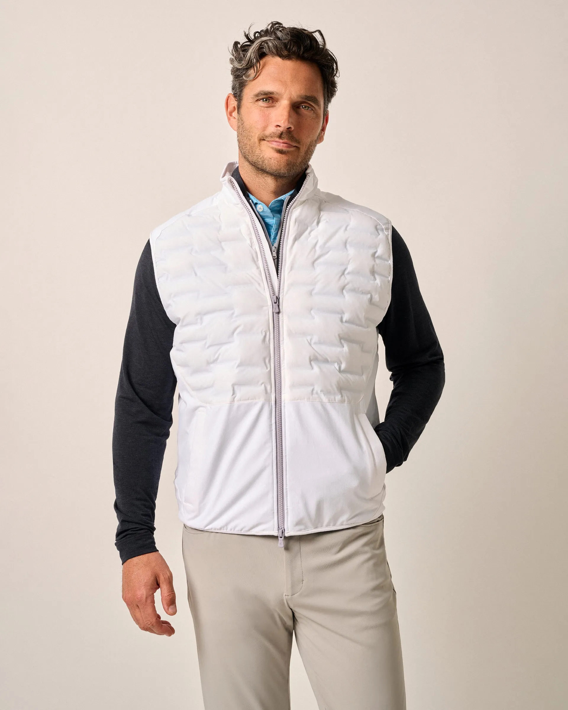 Ziglar Mixed Media Performance Vest sold by Johnnie-O product image thumbnail 2