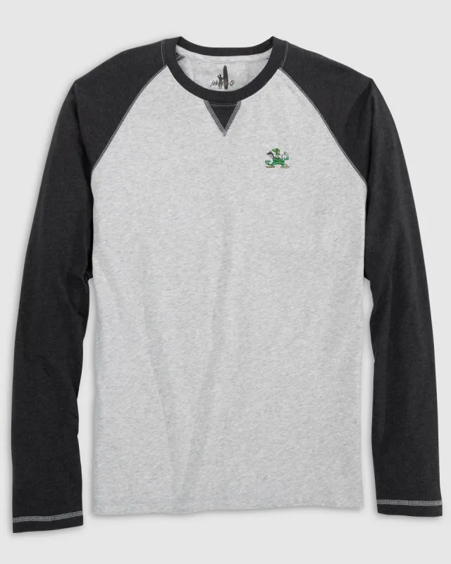 Notre Dame Alsen Long Sleeve Baseball Tee sold by Johnnie-O