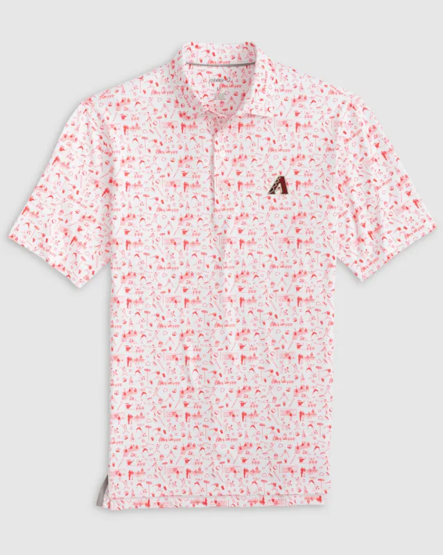 Arizona Diamondbacks Ballpark Printed Jersey Performance Polo sold by Johnnie-O