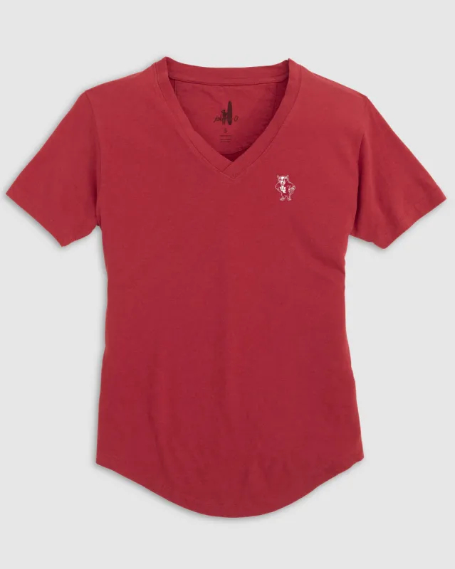 Women's Indiana Merediths V-Neck T-Shirt - Vault Logo sold by Johnnie-O
