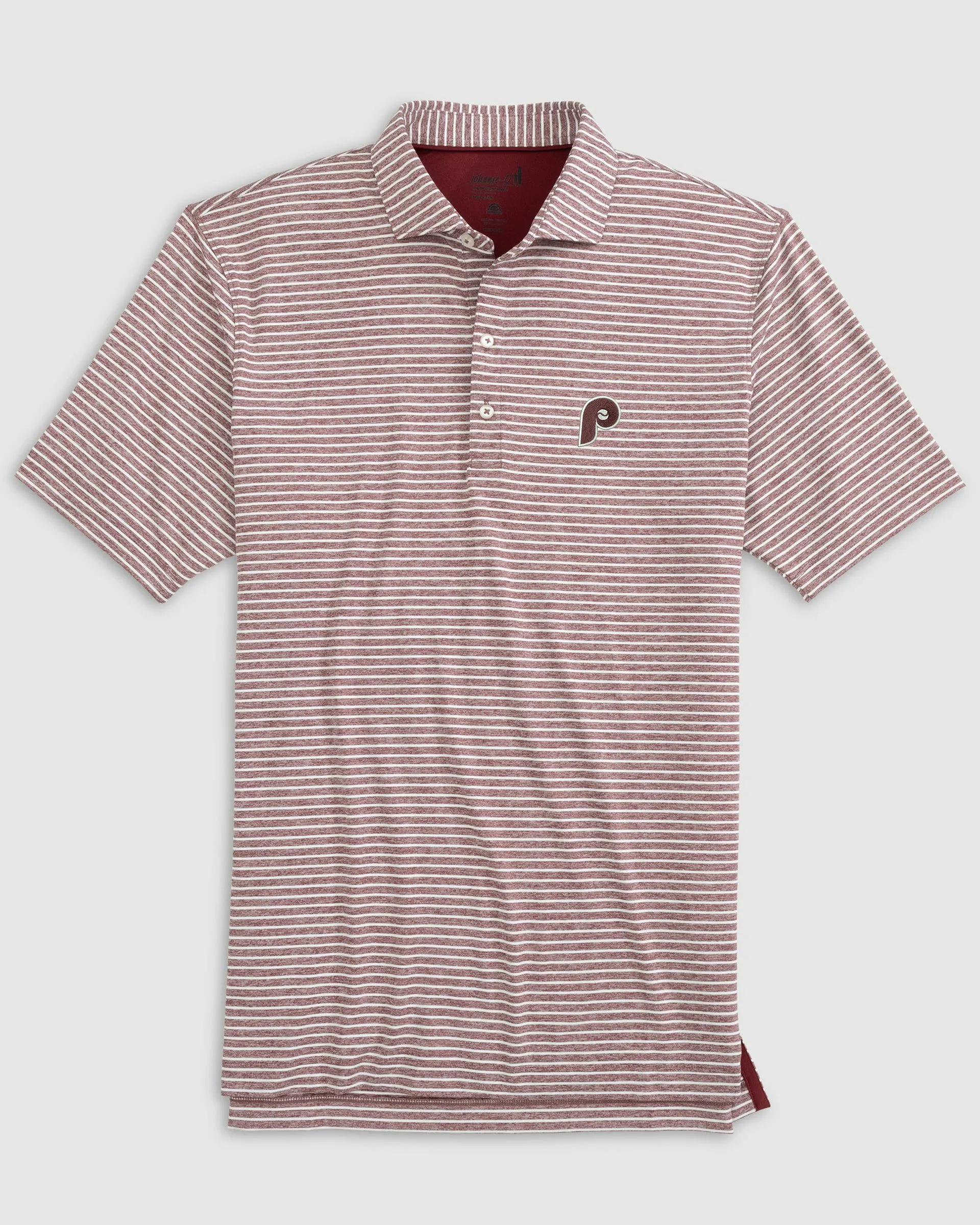 Philadelphia Phillies Clipperr Striped Jersey Performance Polo - Cooperstown Logo sold by Johnnie-O product image thumbnail 2