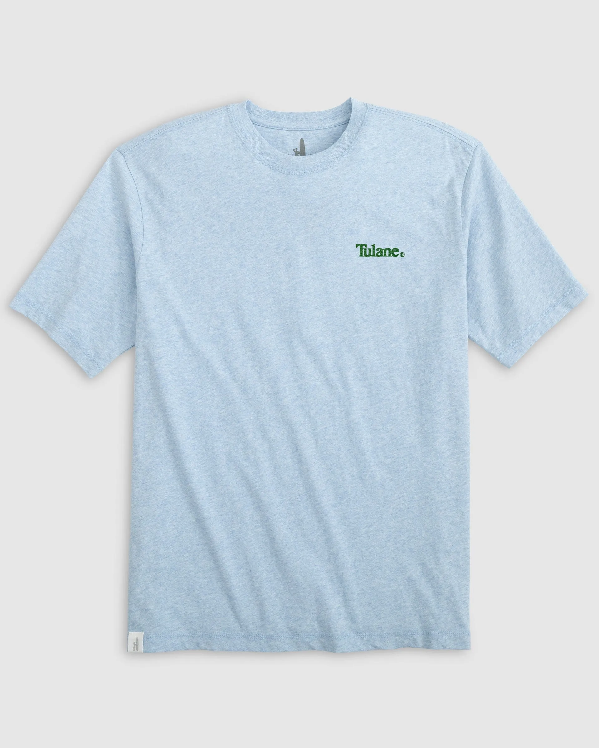 Tulane Heathered Spencer Cotton T-Shirt sold by Johnnie-O product image thumbnail 4