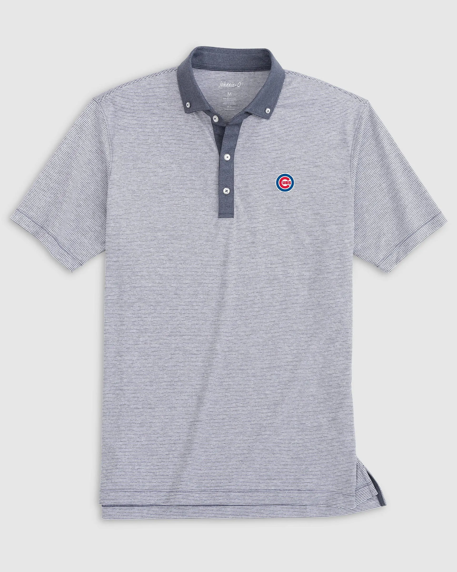 Chicago Cubs Walsh Striped Jersey Performance Polo sold by Johnnie-O