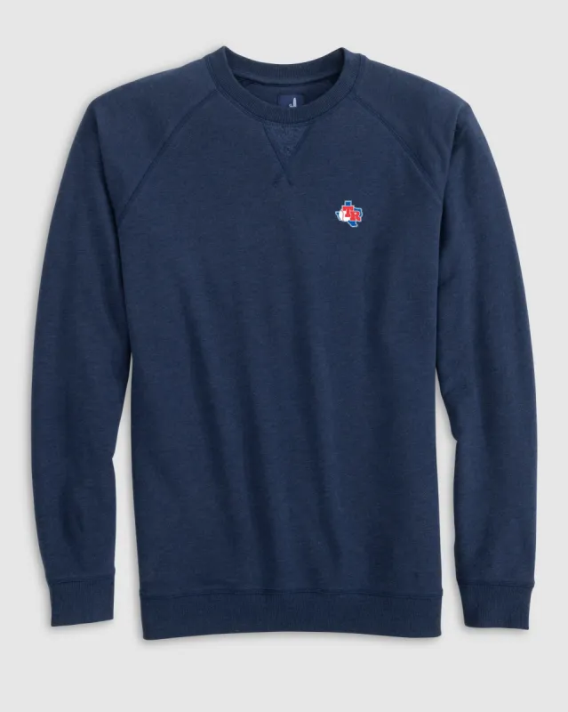 Texas Rangers Freeman Crewneck Sweatshirt - Cooperstown Logo made by Johnnie-O
