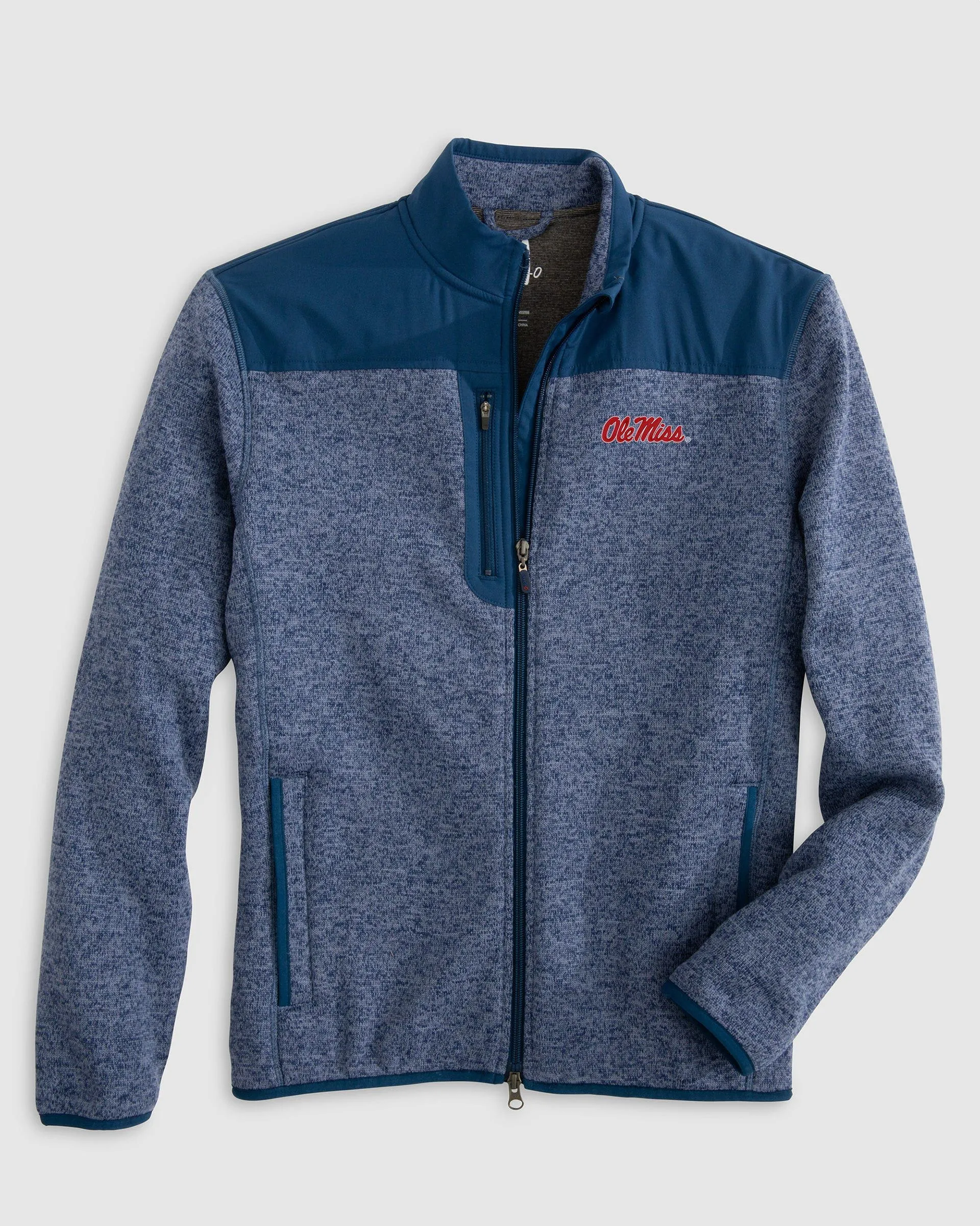 Ole Miss Arlo Full Zip Fleece Jacket sold by Johnnie-O