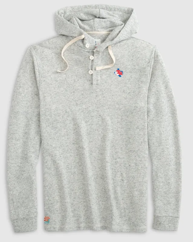 Texas Rangers Kampton Henley Hoodie Pullover - Cooperstown Logo sold by Johnnie-O