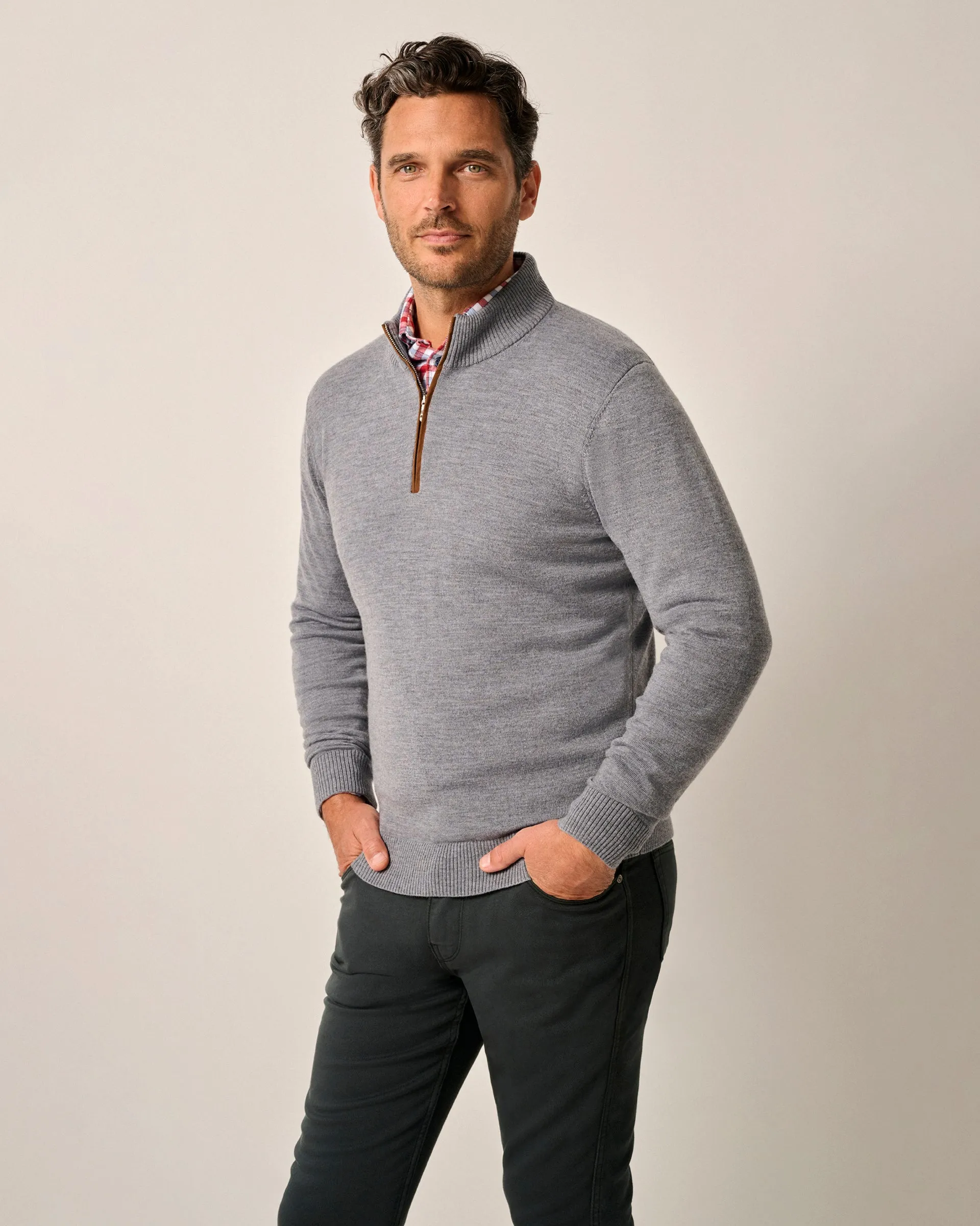 Raynor Merino 1/4 Zip Sweater sold by Johnnie-O product image thumbnail 4