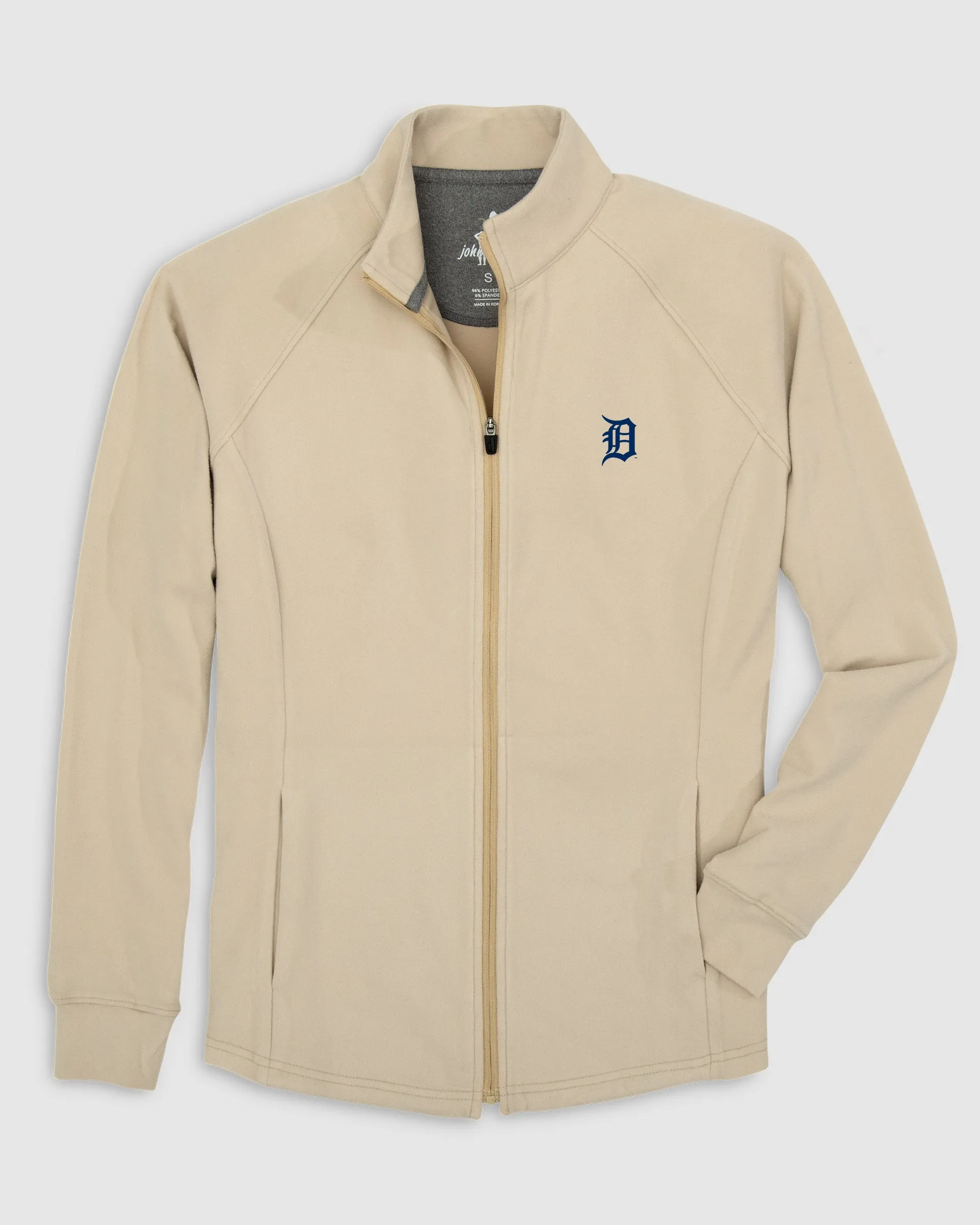 Women's Detroit Tigers Blakey Full Zip Fleece Jacket sold by Johnnie-O