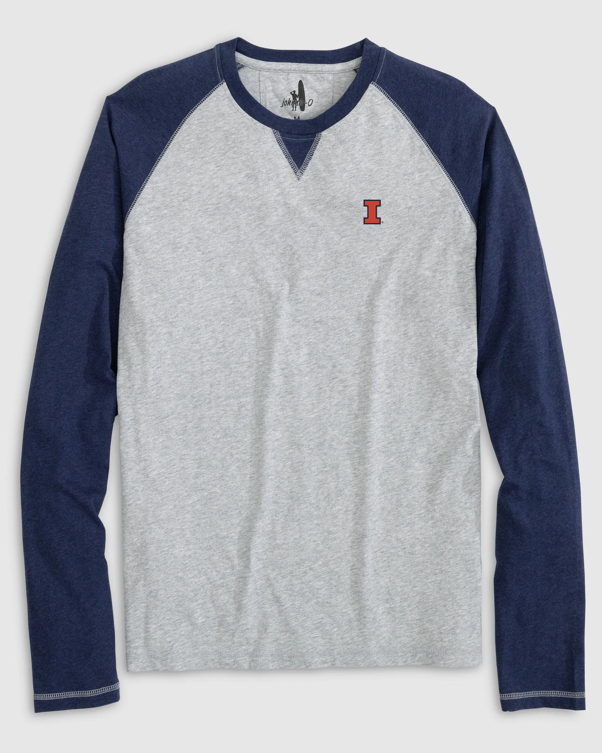 Illinois Alsen Long Sleeve Baseball Tee sold by Johnnie-O product image thumbnail 2